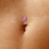 Opal Floating Belly Ring