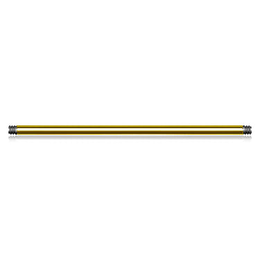 Gold Plated Surgical Steel External Thread Barbell Posts