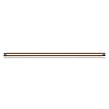 Rose Gold Plated Surgical Steel External Thread Barbell Posts