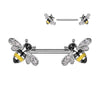 Buzy Bee Nipple Barbell Ring