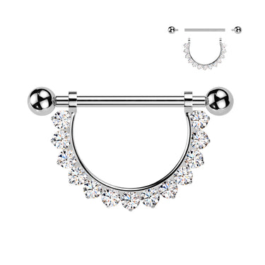 Internally Threaded Implant-Grade Titanium Radiance Nipple Barbell