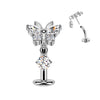 Threadless Titanium Floating Chérie Butterfly Belly Bar