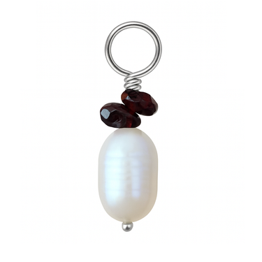 Saltwater Silver Amethyst Quarts and Pearl Swinger