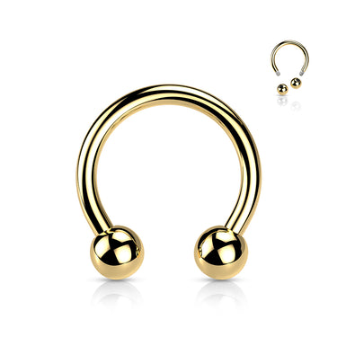 Horse Shoe Body Jewellery with Gold Plating
