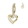 Le Heart Belly Huggy Belly Bar with Gold Plating