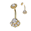 Chica Boutique Belly Ring with Gold Plating