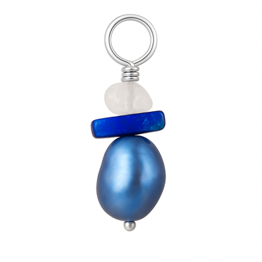 Saltwater Silver Ocean Charm Pearl Swinger