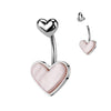 Mother of Pearl Heart Belly Bar