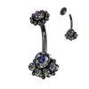Chica Boutique Belly Ring with Black Titanium Plating