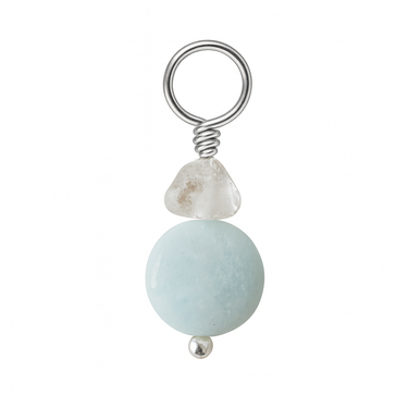 Saltwater Silver Chalcedony Coin and Quartz Swinger Collaboration