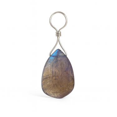 TummyToys® Faceted Labradorite Swinger Charm