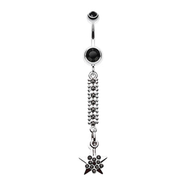 Wish Upon a Star Belly Ring - Dangling Belly Ring. Navel Rings Australia.