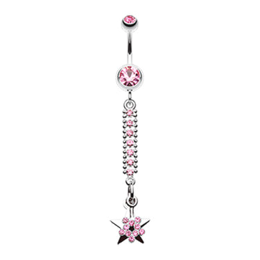 Wish Upon a Star Belly Ring - Dangling Belly Ring. Navel Rings Australia.
