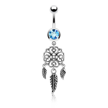 Vayas Dreamer Belly Ring - Dangling Belly Ring. Navel Rings Australia.