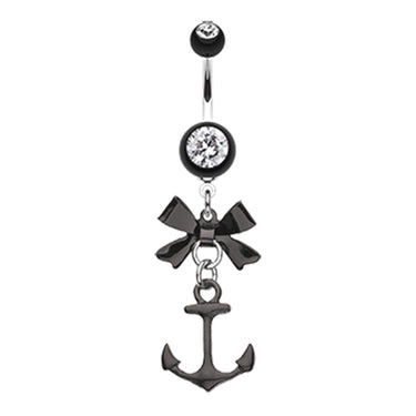 Party Boat Anchor Navel Ring - Dangling Belly Ring. Navel Rings Australia.