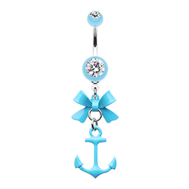Party Boat Anchor Navel Ring - Dangling Belly Ring. Navel Rings Australia.