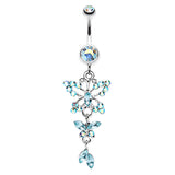 The Albatross Butterfly Navel Ring - Dangling Belly Ring. Navel Rings Australia.
