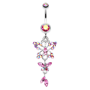 The Albatross Butterfly Navel Ring - Dangling Belly Ring. Navel Rings Australia.