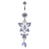 The Albatross Butterfly Navel Ring - Dangling Belly Ring. Navel Rings Australia.
