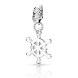 Silver Seas Boat Wheel Belly Dangle - Dangling Belly Ring. Navel Rings Australia.