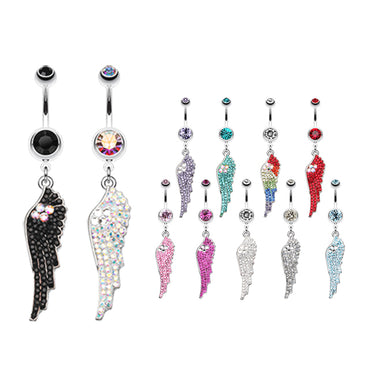 Malaikat Angel Belly Dangle - Dangling Belly Ring. Navel Rings Australia.