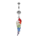 Malaikat Angel Belly Dangle - Dangling Belly Ring. Navel Rings Australia.