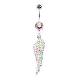 Malaikat Angel Belly Dangle - Dangling Belly Ring. Navel Rings Australia.