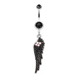 Malaikat Angel Belly Dangle - Dangling Belly Ring. Navel Rings Australia.