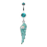 Malaikat Angel Belly Dangle - Dangling Belly Ring. Navel Rings Australia.