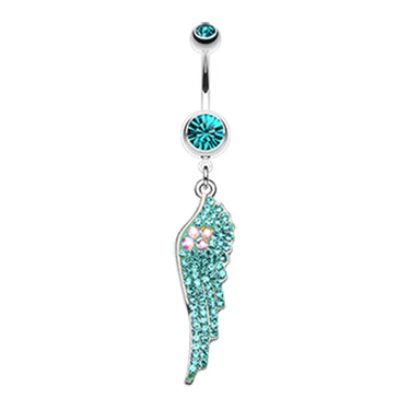Malaikat Angel Belly Dangle - Dangling Belly Ring. Navel Rings Australia.