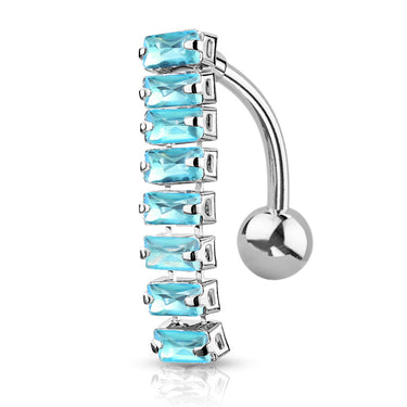 Viviana Reverse Belly Ring - Reverse Top Down Belly Ring. Navel Rings Australia.