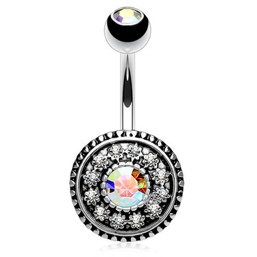 Toto Boho Belly Piercing - Fixed (non-dangle) Belly Bar. Navel Rings Australia.