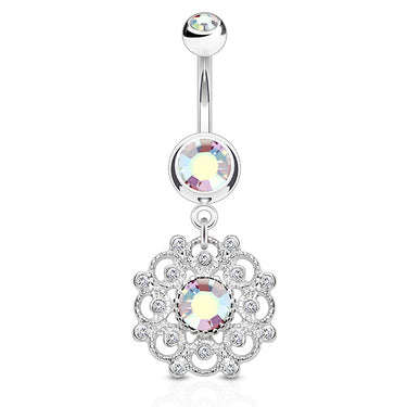 Aurora's Ambrosial Belly Ring - Dangling Belly Ring. Navel Rings Australia.