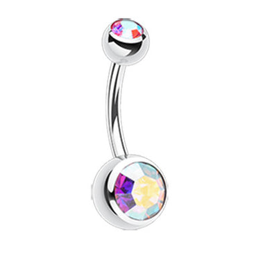 Classique Gem Bananabell Belly Bars - Basic Curved Barbell. Navel Rings Australia.