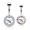 Kaleidoscope Star Navel Jewellery