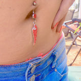 Malaikat Angel Belly Dangle - Dangling Belly Ring. Navel Rings Australia.