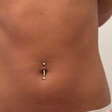 Rain Droplets Belly Bar - Dangling Belly Ring. Navel Rings Australia.