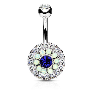 Juliet's Triple Tiered Belly Button Bar - Fixed (non-dangle) Belly Bar. Navel Rings Australia.