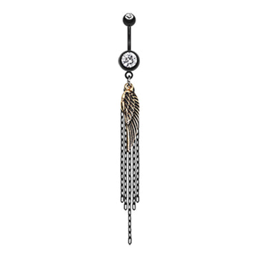 Descent of Angels Belly Dangle - Dangling Belly Ring. Navel Rings Australia.
