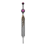 Descent of Angels Belly Dangle - Dangling Belly Ring. Navel Rings Australia.