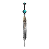 Descent of Angels Belly Dangle - Dangling Belly Ring. Navel Rings Australia.