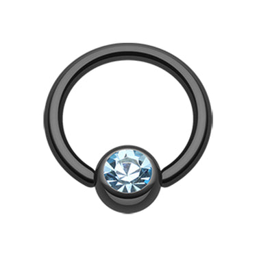 Blackline Titanium Captive Bead Belly Rings - Captive Belly Ring. Navel Rings Australia.