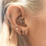 Diamond Eternity Earring by Maria Tash in 18K Gold - Earring. Navel Rings Australia.
