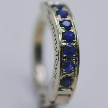 TummyToys® Blue Paved Charm Slave - TummyToys® Patented Clasp. Navel Rings Australia.