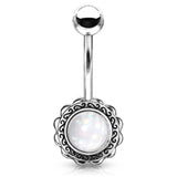Boêmio Illumination Belly Bar - Fixed (non-dangle) Belly Bar. Navel Rings Australia.