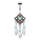 Indie City Belly Dangle - Dangling Belly Ring. Navel Rings Australia.