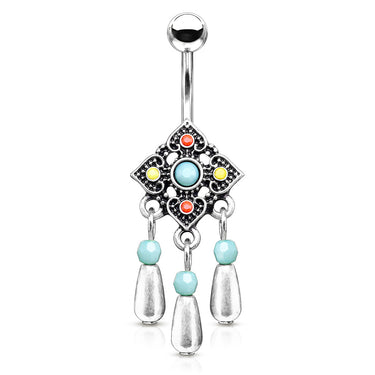Indie City Belly Dangle - Dangling Belly Ring. Navel Rings Australia.