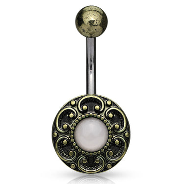 My Bali Boheme Belly Bar - Fixed (non-dangle) Belly Bar. Navel Rings Australia.