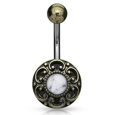 My Bali Boheme Belly Bar - Fixed (non-dangle) Belly Bar. Navel Rings Australia.