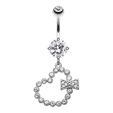 Sweeter Than Love Belly Bar - Fixed (non-dangle) Belly Bar. Navel Rings Australia.